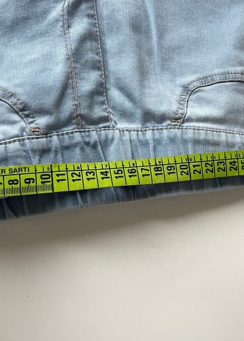 Kadın Mavi Loose Fit Midi Denim Pantolon - Görsel 6