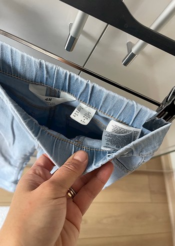 Kadın Mavi Loose Fit Midi Denim Pantolon - Görsel 5