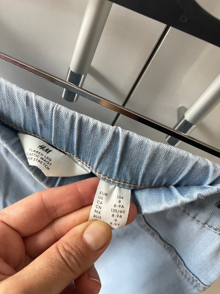 Kadın Mavi Loose Fit Midi Denim Pantolon - Görsel 3