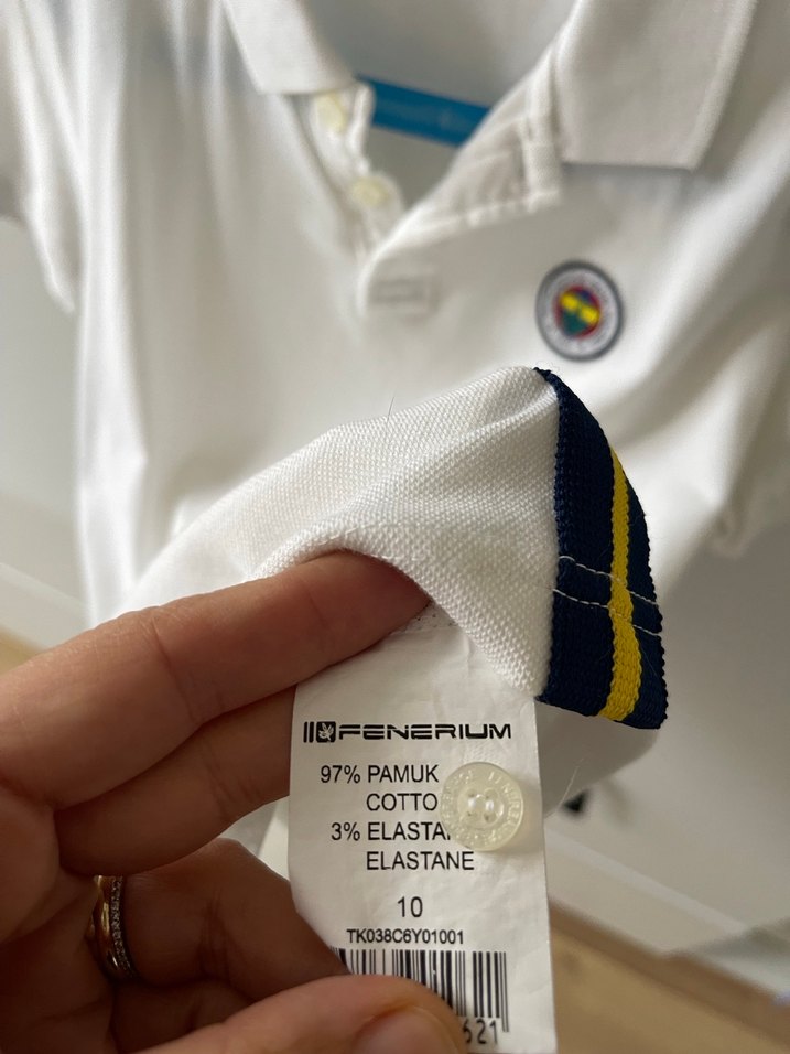 Erkek Beyaz Kısa Kollu Polo Tişört - Görsel 3