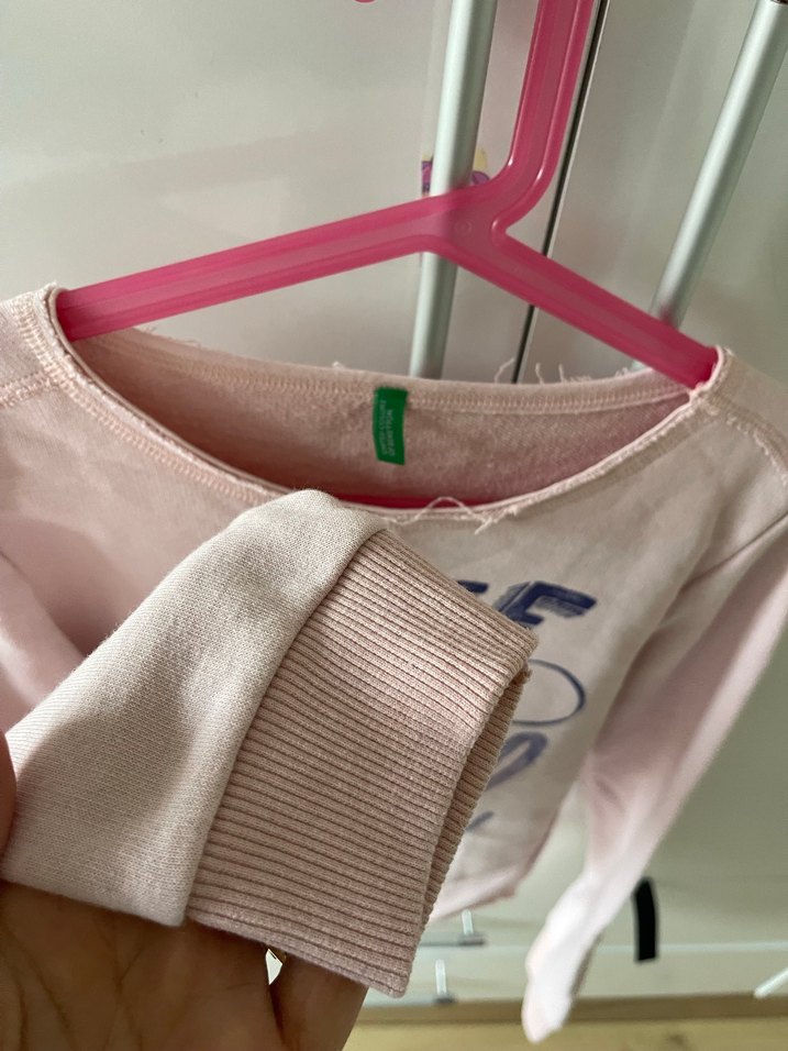 Pembe Uzun Kollu Kız Tişörtü - Görsel 4