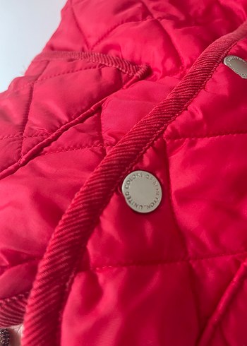 Kırmızı Düğmeli Çocuk Mont - Görsel 7