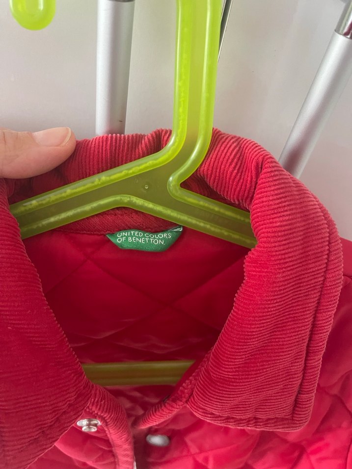 Kırmızı Düğmeli Çocuk Mont - Görsel 4