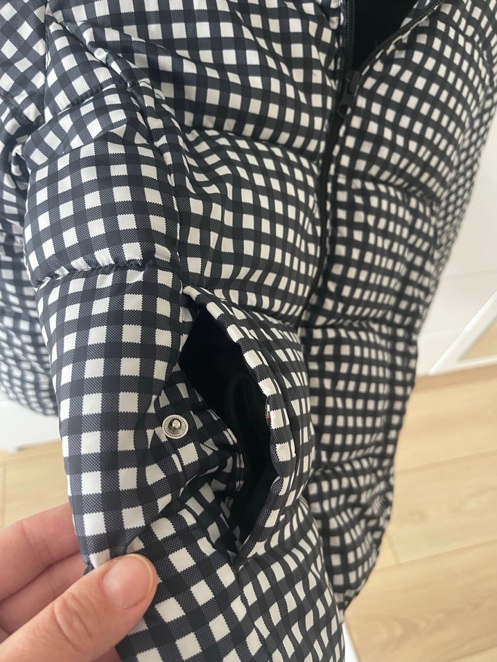 Kapüşonlu Kareli çocuk  Kaban - Görsel 4