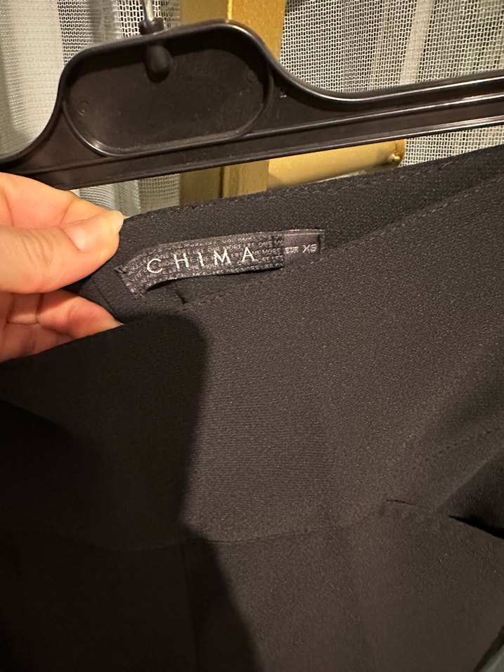 Siyah Midi Kadın Kumaş Pantolon - Görsel 2