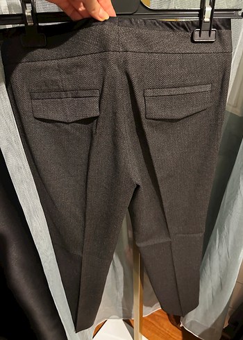 Kadın Kahverengi Kemerli Kumaş Pantolon - Görsel 3