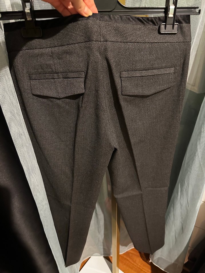 Kadın Kahverengi Kemerli Kumaş Pantolon - Görsel 3