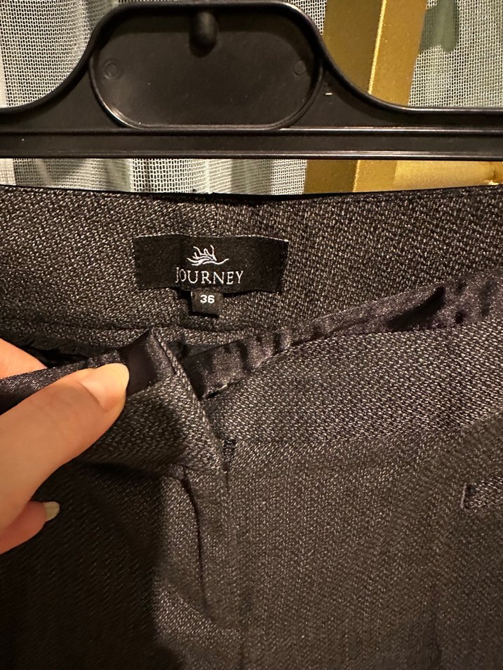 Kadın Kahverengi Kemerli Kumaş Pantolon - Görsel 2