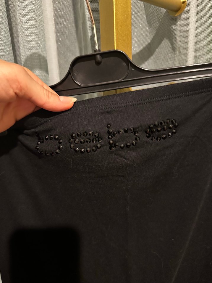 Bebe marka Siyah, Straplez, Kemerli Uzun Kadın Tulum - Görsel 2