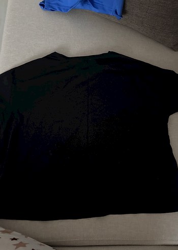 xs Beden siyah Renk Mango Siyah Oversize Kadın Tişört, Baskılı, Pamuk
