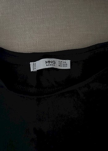 xs Beden Mango Siyah Oversize Kadın Tişört, Baskılı, Pamuk