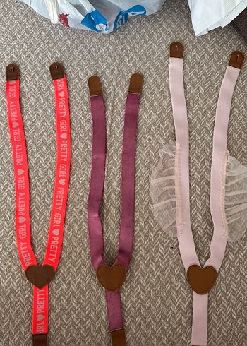 Çocuk Askı Kemerler - Pembe Tonlar - Görsel 3