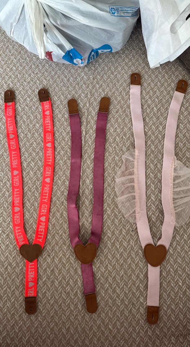 Çocuk Askı Kemerler - Pembe Tonlar - Görsel 3