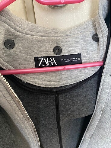 xs Beden gri Renk Zara ceket