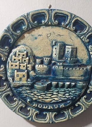 American Vintage HANDMADE DEKORATİF TABAK DUVAR SÜSÜ