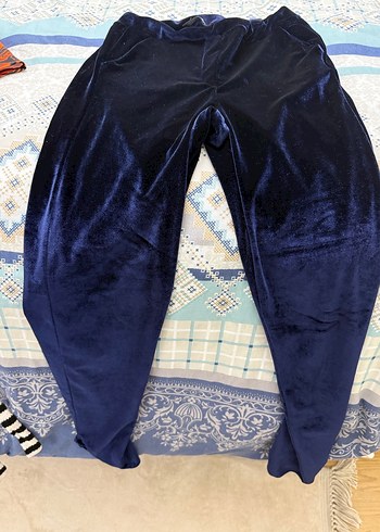 Lacivert Kadın Midi Kısa Kollu Salaş ikili takım - Görsel 3