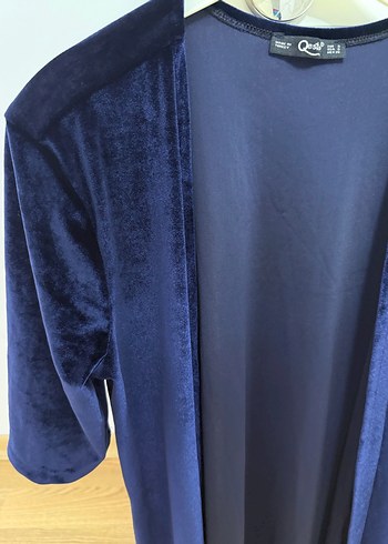 Lacivert Kadın Midi Kısa Kollu Salaş ikili takım - Görsel 2