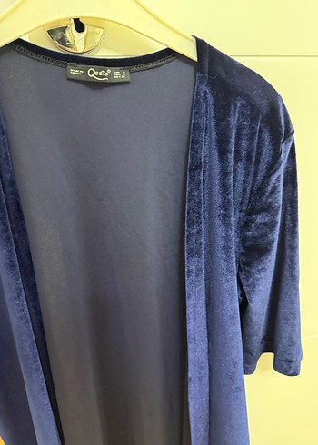 Lacivert Kadın Midi Kısa Kollu Salaş ikili takım - Görsel 5