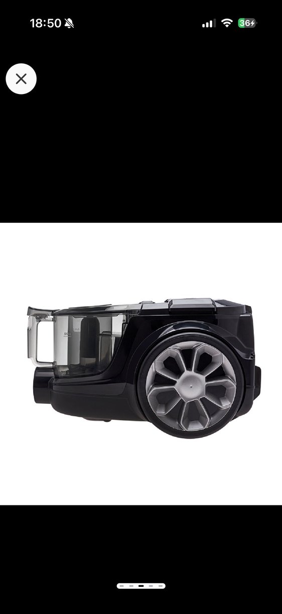 Siyah Gri Torbasız Elektrikli Süpürge - Görsel 3