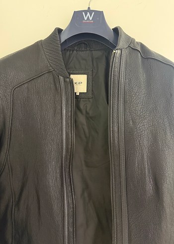 Siyah Deri Biker Ceket e - Görsel 2