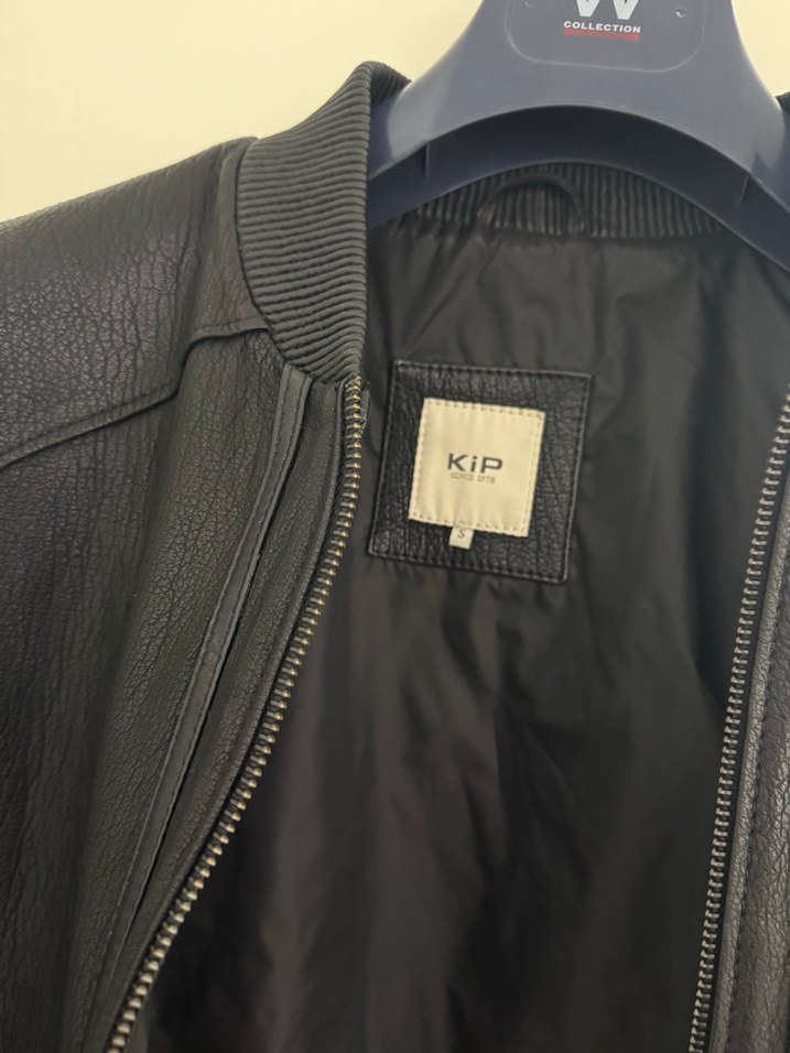 Siyah Deri Biker Ceket e - Görsel 5