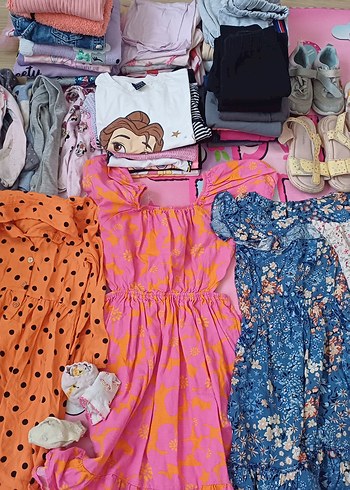 LC Waikiki Kız Çocuk Beyaz Çiçekli Pamuklu Elbise