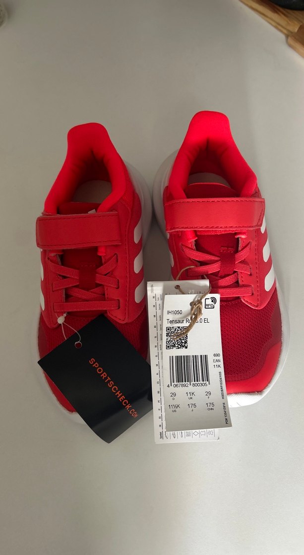 Kız Çocuk Kırmızı Cırtlı Spor Ayakkabı - Görsel 3