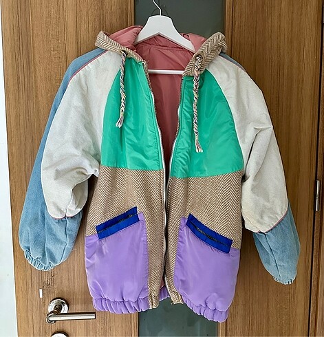 Vintage renkli mont