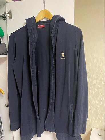 U.S Polo Assn. Uspa Lacivert Kapşonlu Hırka