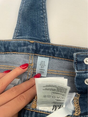 Kız Çocuk Kot Tulum Salopet H&M - Görsel 5