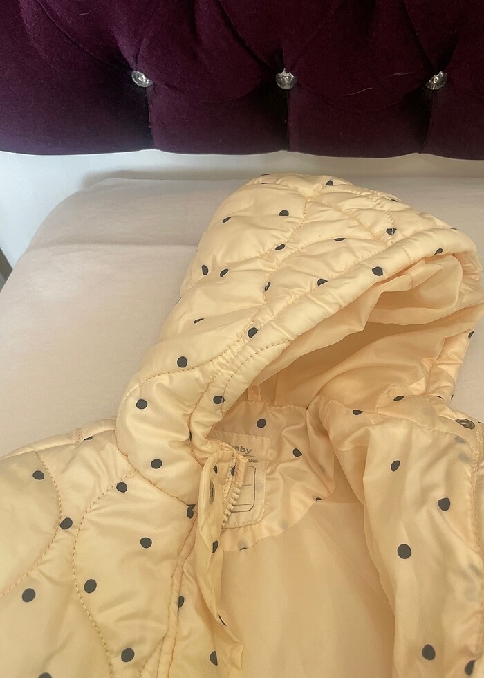 Kız Çocuk Mont Puantiyeli - Görsel 4