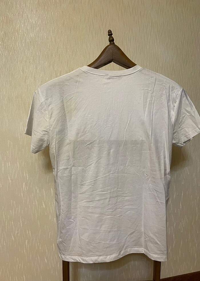 Beyaz Taşlı Tişört - Görsel 4