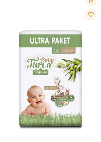 Baby Turco Doğadan Ultra Paket Bebek Bezi