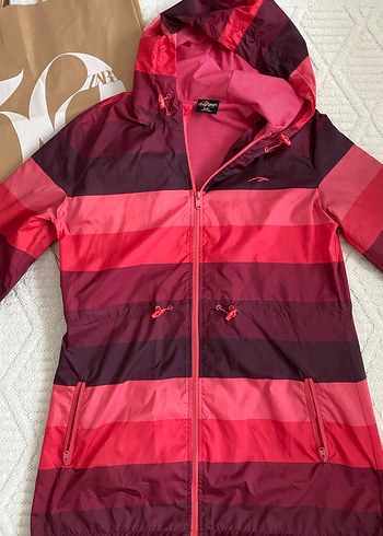 Maraton Pembe Kapüşonlu Yağmurluk - Görsel 2