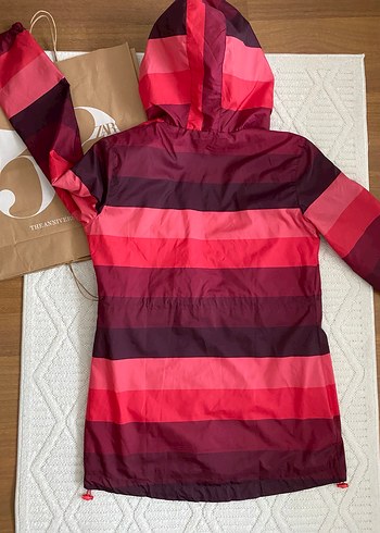 Maraton Pembe Kapüşonlu Yağmurluk - Görsel 8