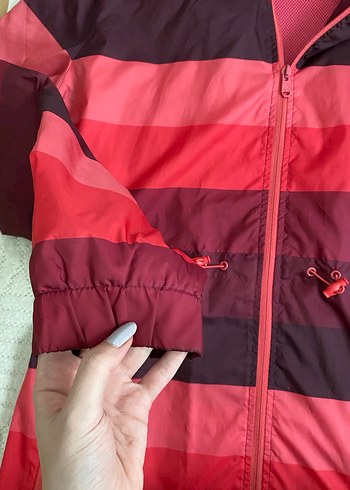 Maraton Pembe Kapüşonlu Yağmurluk - Görsel 5