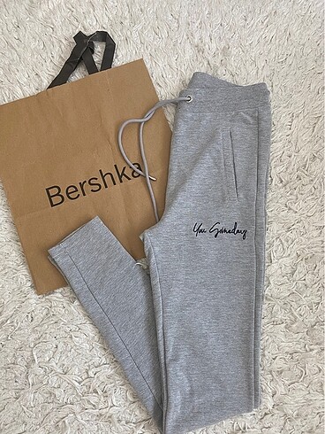Bershka Gri Skinny Jogger