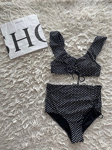 Oysho Oysho Puantiyeli Yüksek Bel Bikini Takımı