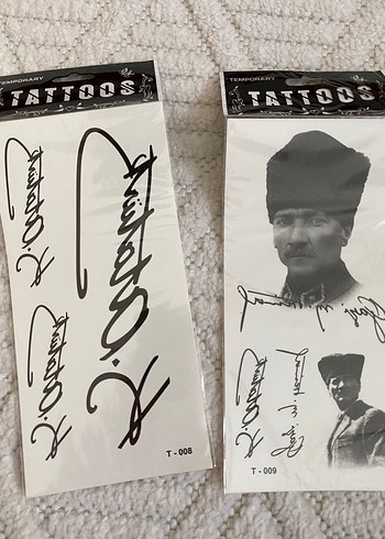 Atatürk Geçici Dövme - Görsel 3