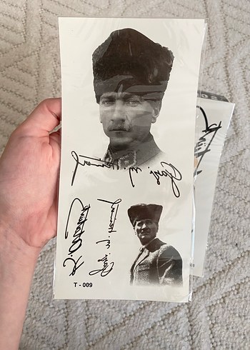 Atatürk Geçici Dövme - Görsel 2