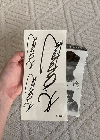 Atatürk İmza Geçici Dövme - Görsel 2