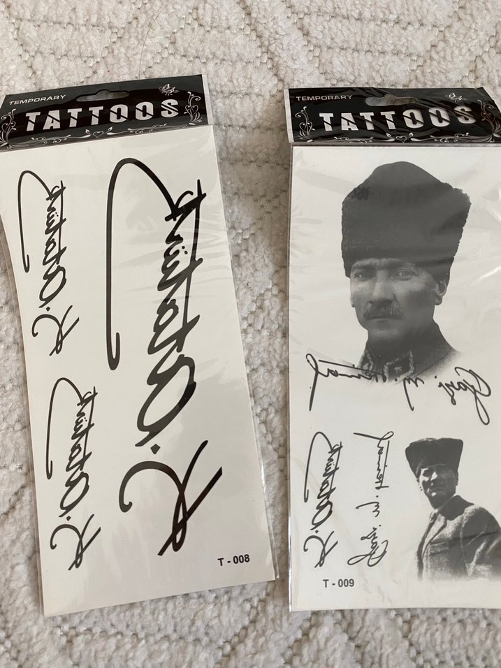 Atatürk İmza Geçici Dövme - Görsel 3