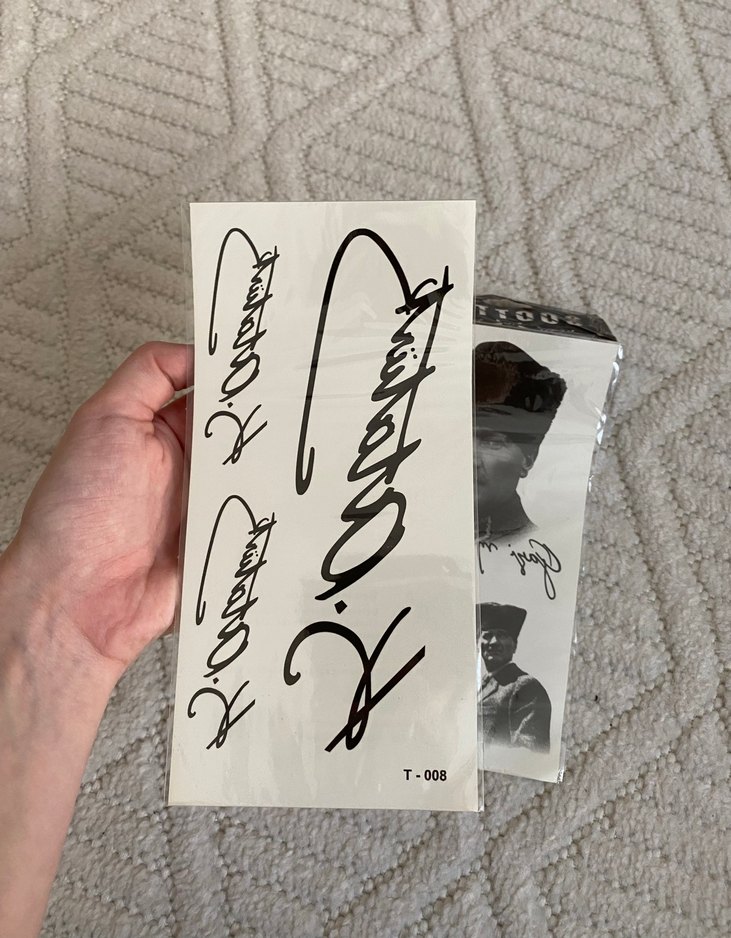 Atatürk İmza Geçici Dövme - Görsel 2