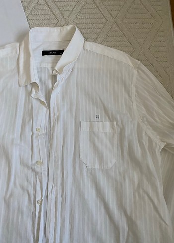 Avva Pamuklu Uzun Kollu Beyaz Gömlek - Görsel 4