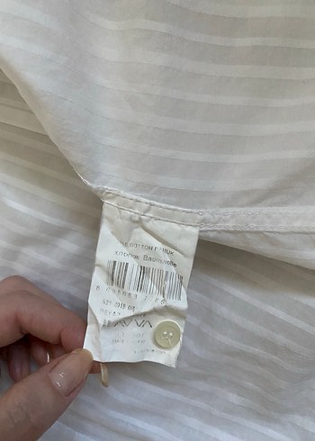 Avva Pamuklu Uzun Kollu Beyaz Gömlek - Görsel 7