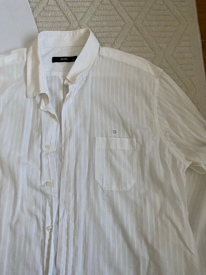 Avva Pamuklu Uzun Kollu Beyaz Gömlek - Görsel 4