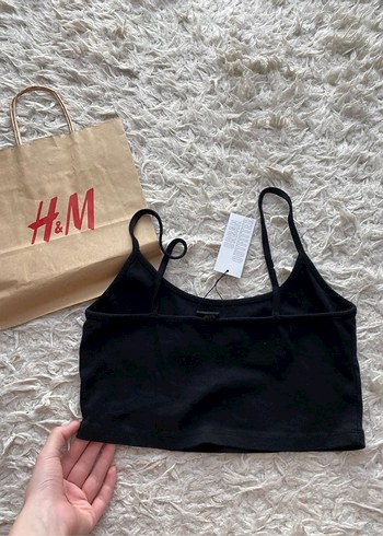 Urban Outfitters Siyah Baskılı İnce Askılı Crop Top - Görsel 8