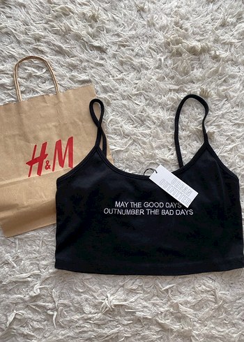 Urban Outfitters Siyah Baskılı İnce Askılı Crop Top - Görsel 2