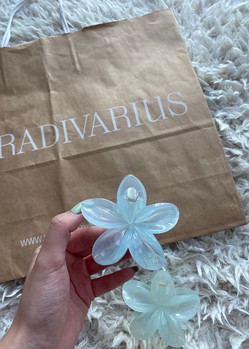 Lotus Mavi Çiçek Toka - Görsel 2