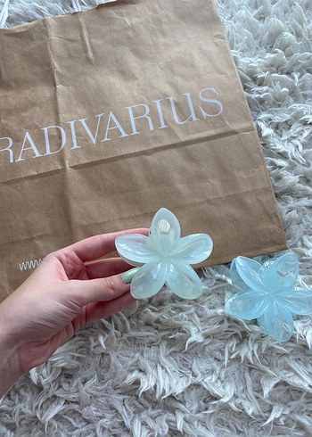 Lotus Mavi Çiçek Toka - Görsel 3